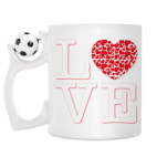 Кружка с футбольным мячиком