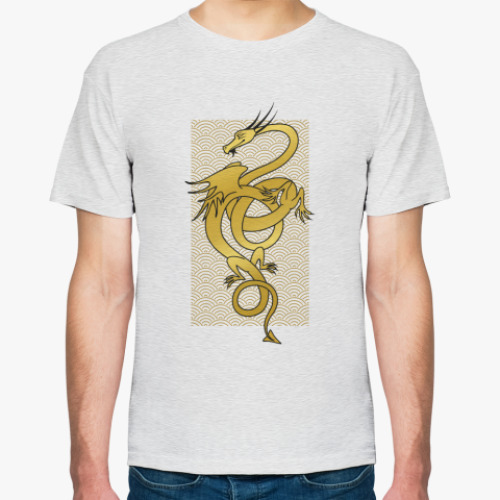Футболка с принтом  Золотой Дракон