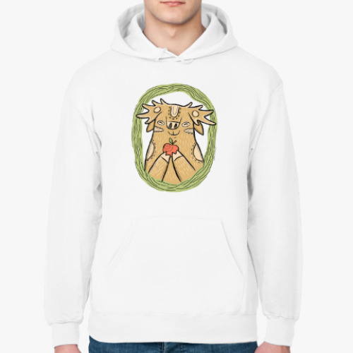 Толстовка худи с принтом Лось