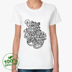 Женская футболка органик