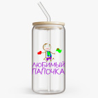 Банка с бамбуковой крышкой