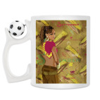 Кружка с футбольным мячиком