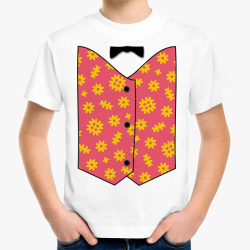 Детская футболка с принтом Жилет ж.2