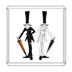 Магнит 6.5 x 6.5 см Джентльмен