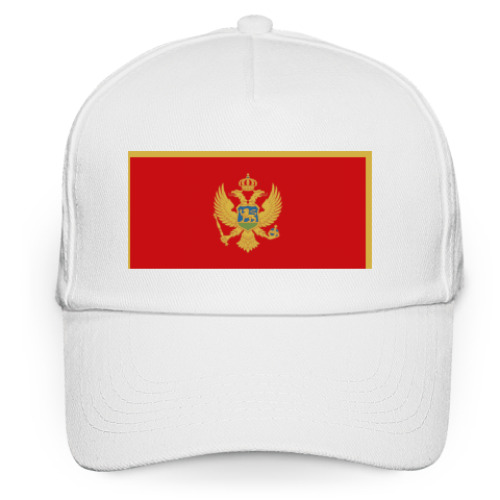 Кепка бейсболка с принтом Флаг Черногория