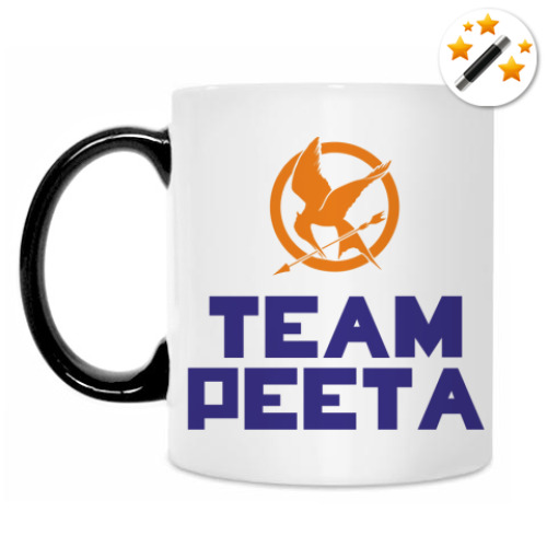 Кружка-хамелеон с принтом Команда Пита