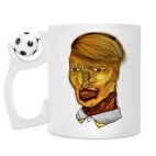 Кружка с футбольным мячиком