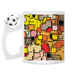 Кружка с футбольным мячиком
