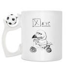 Кружка с футбольным мячиком