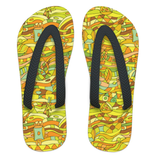 Шлепанцы (сланцы) 'Осенние мотивы'