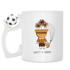 Кружка с футбольным мячиком