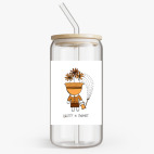 Банка с бамбуковой крышкой