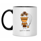 Кружка двухцветная