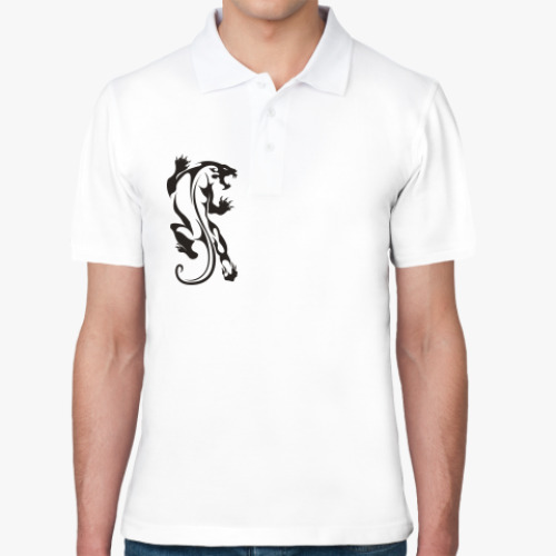 Рубашка поло с принтом Дикая Кошка