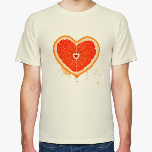 Футболка с принтом Сочный апельсин