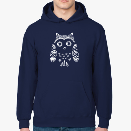 Толстовка худи с принтом Сова