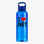 Прозрачная спортивная бутылка