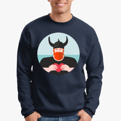 Свитшот с принтом Викинг