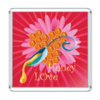 Магнит 6.5 x 6.5 см  Медовая любовь