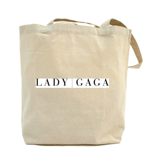 Сумка шоппер с принтом Леди Гага
