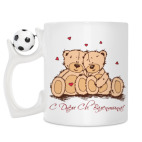 Кружка с футбольным мячиком