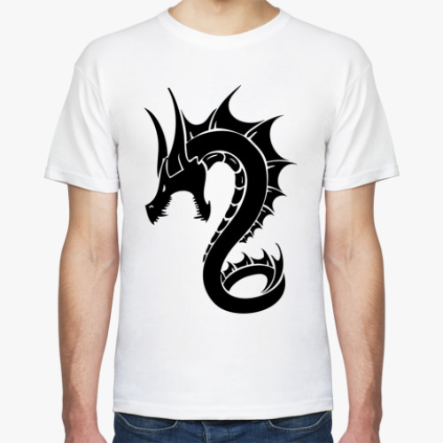 Футболка с принтом дракон