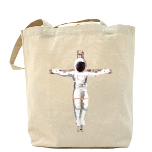 Сумка шоппер с принтом Космонавт