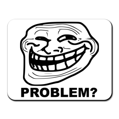 Коврик для мыши с принтом  trollface