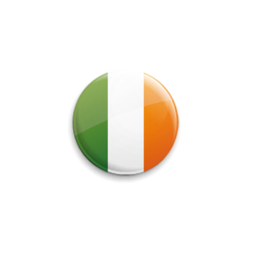 Значок 25мм с принтом Ирландия