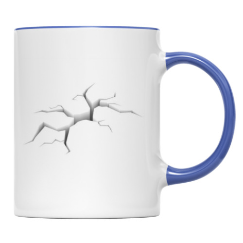 Кружка с принтом ТРЕЩИНА