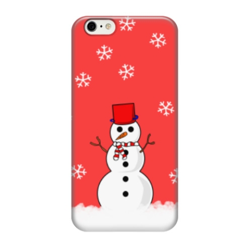 Чехол для iPhone 6/6s Снеговик