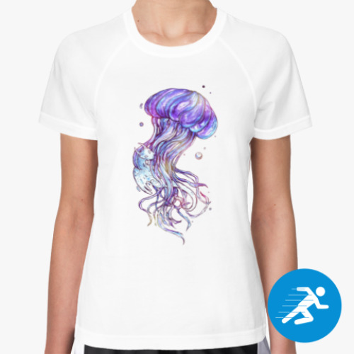 Женская спортивная футболка Медуза