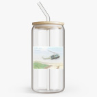 Банка с бамбуковой крышкой