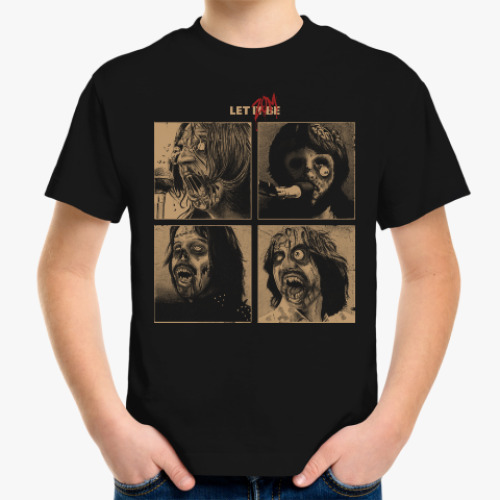 Детская футболка The Beatles Zombie фанарт