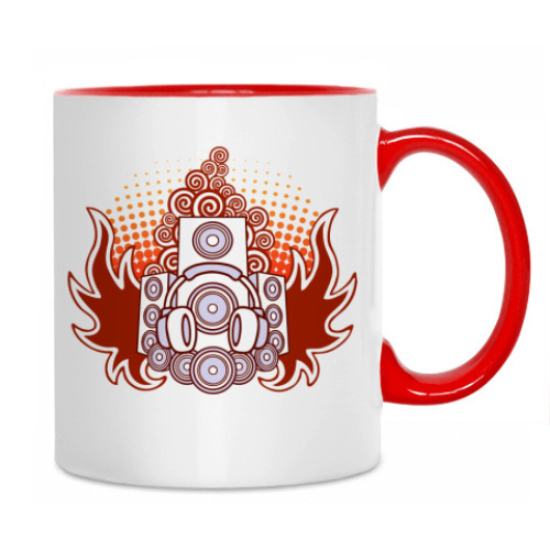 Кружка с принтом Music