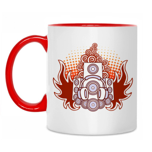 Кружка с принтом Music