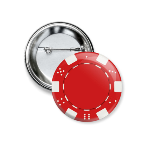 Значок 37мм с принтом фишки