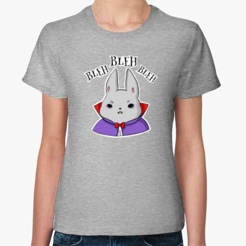 Женская футболка Кролик вампир