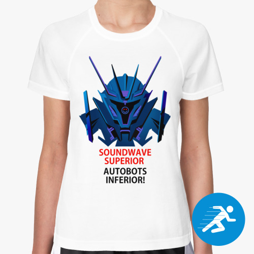 Женская спортивная футболка Decepticon Soundwave superior