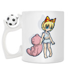 Кружка с футбольным мячиком