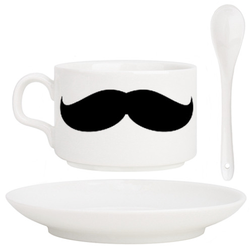 Кофейный набор с принтом НОСИ УСЫ 2!