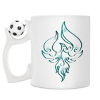Кружка с футбольным мячиком