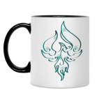 Кружка двухцветная