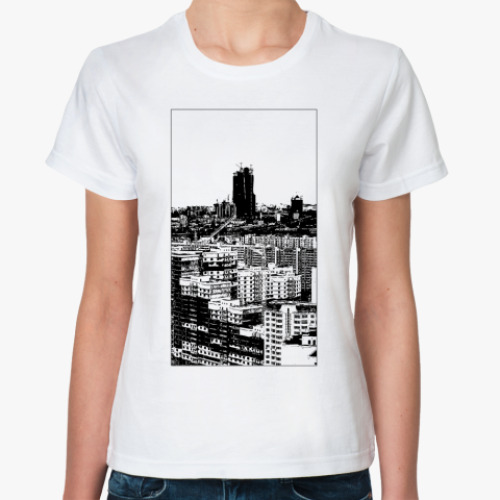 Классическая футболка с принтом Массив