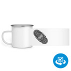 Кружка металлическая белая (круговая запечатка)