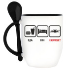 Кружка с ложкой