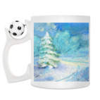 Кружка с футбольным мячиком