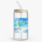 Банка с бамбуковой крышкой