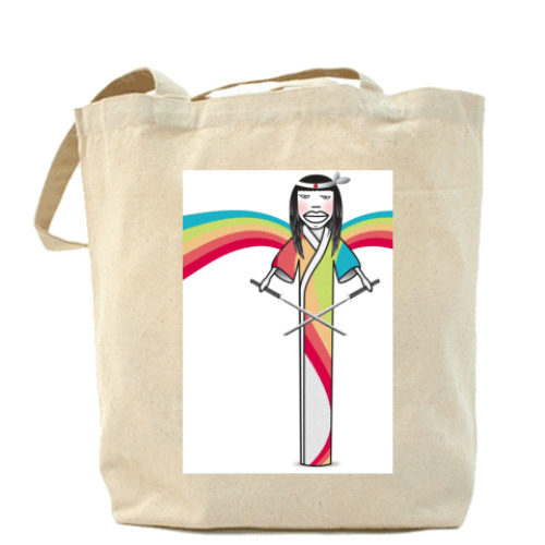 Сумка шоппер с принтом 'Японрадуг'