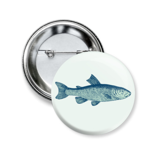 Значок 50мм Рыба